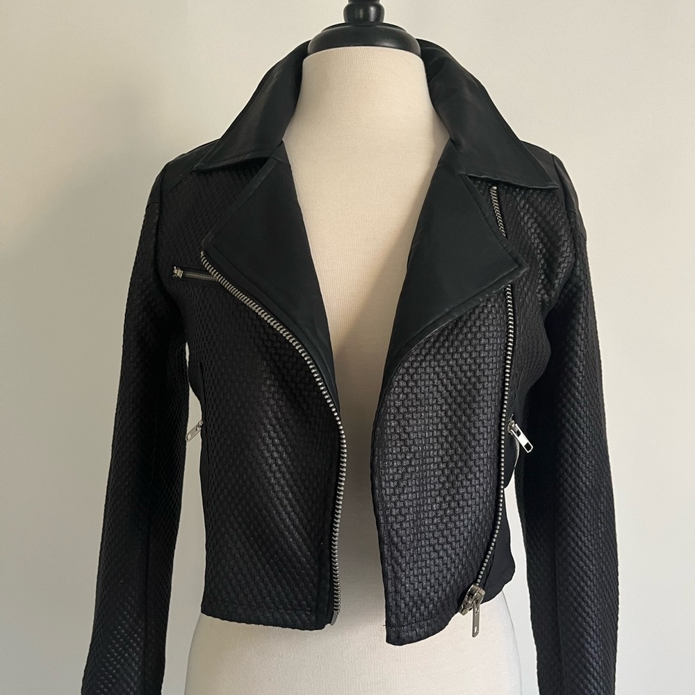 Women's Black Moto Jacket